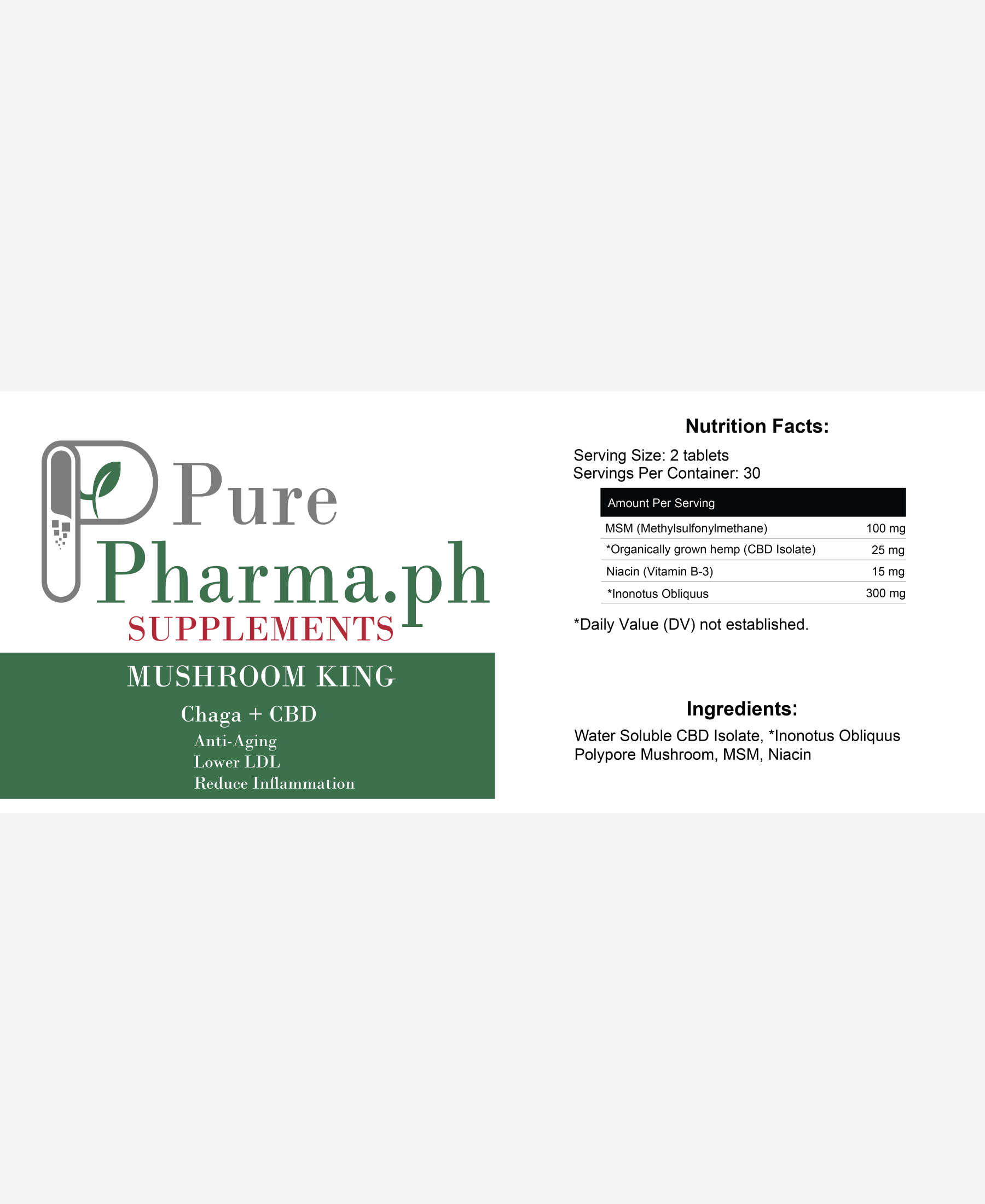 Mushroom King - Chaga + CBD